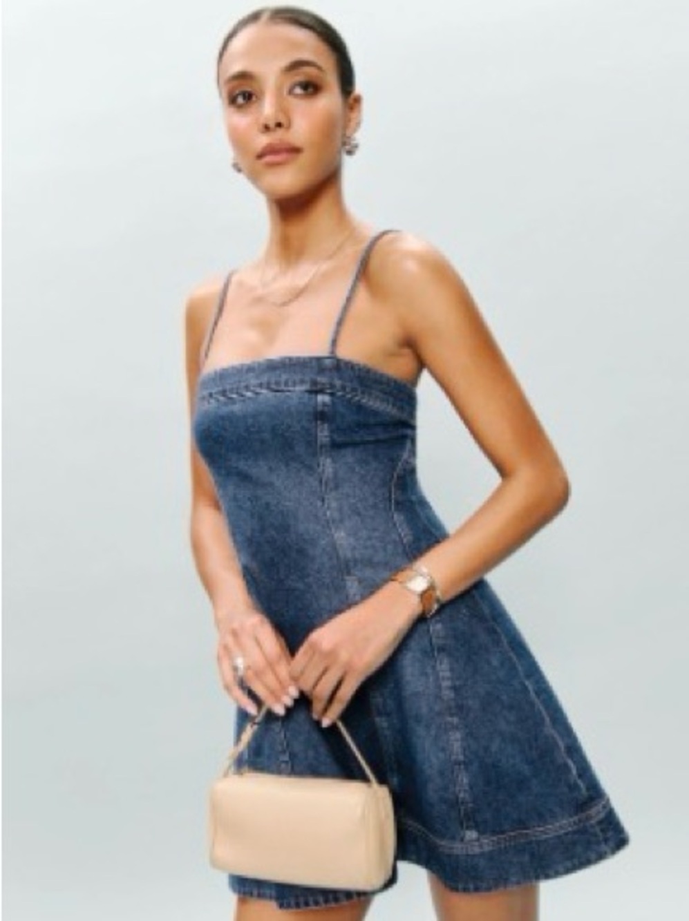 Reformation Denim Mini Dress